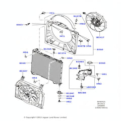 Fan Frame LR081688 LR125203 LR146883 Compatible With LAND ROVER VOGUE 2018