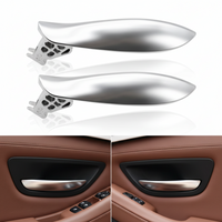 Left Right Interior Door Chromed Opening Handle Silver 51217225689  51217225690 Compatible With BMW 5 Series F10 F11 F18
