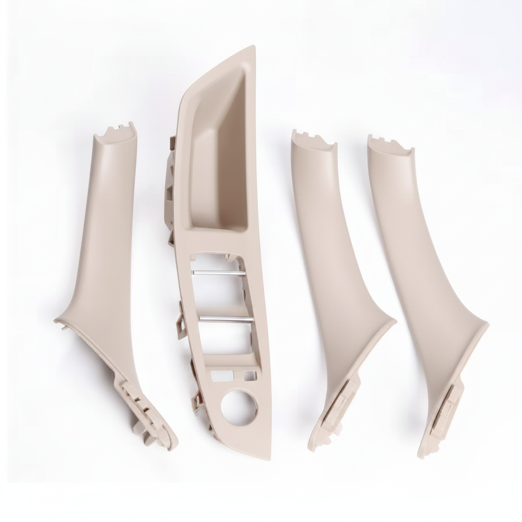 RHD Inner Door Pull Handle and Window Switch Panel Set Oyster 51417225880 Left 51417225863  Right 51417225864 Left  51417225895 Right 51417225896 Compatible With BMW F10 F11 F18