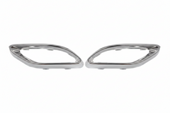 Rear Exhaust Chrome Right 2058852321 & Left 2058852221 Compatible With Mercedes-Benz C-Class W205 (2018-2020) Tag No.223
