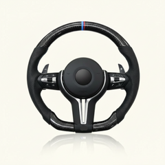 Carbon Fiber Steering Wheel With Air Bag (Small Hole) Compatible with BMW 3 Series F30 & X5 & X6
