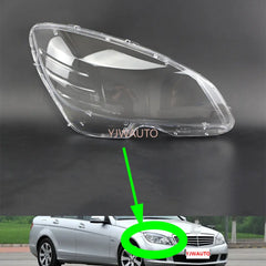 Headlight Shade Lamp Shade Lens Compatible With E Class Mercedes-Benz W204 T-2 -2011-14