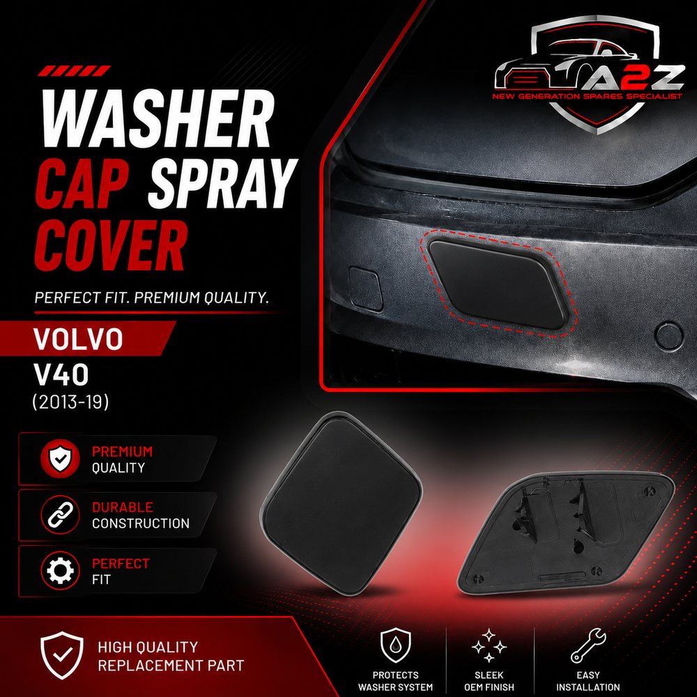 Washer Cap Set Left 39814170 & Right 39814180 Compatible With VOLVO V40 (2013-19) Tag No.613