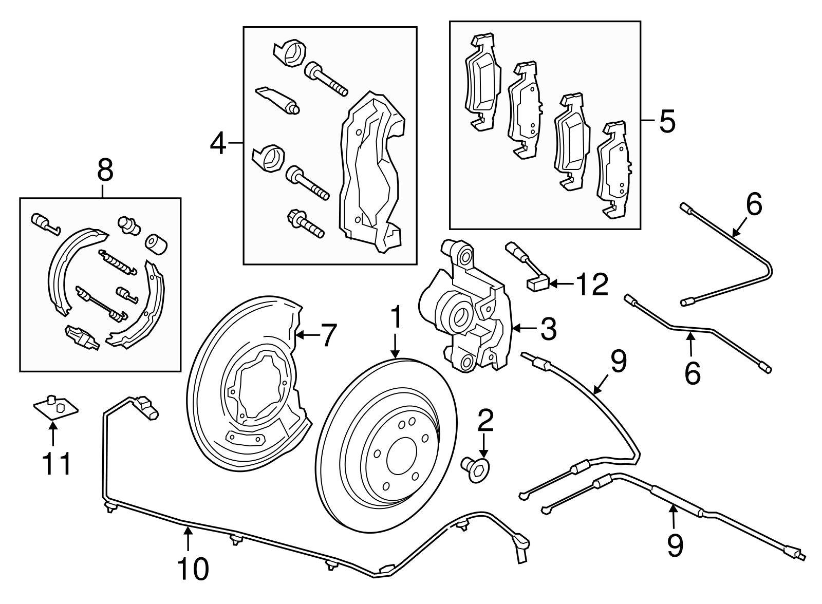 Rear Left/Right ABS Wheel Speed Sensor 4479050101 4479051503 4479056802 4479059501 A4479050101 A4479059501 A4479051503 A4479056802 Compatible With MERCEDES-BENZ V-CLASS W447 | VALENTE
