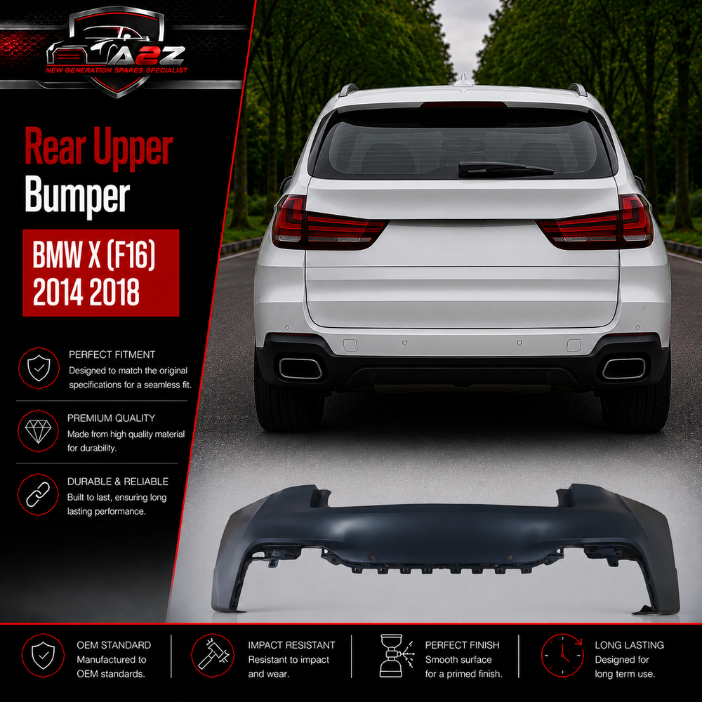 Rear Upper Bumper 51128065888 Compatible With BMW  X (F16) 2014 2018 Tag No.117