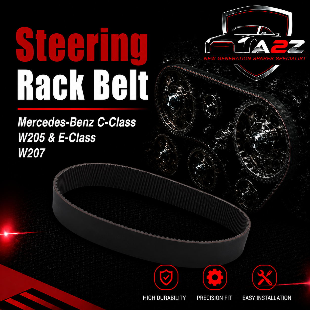 Steering Rack Belt 703535D Compatible With Mercedes-Benz C-Class W205 & E-Class W207 Tag-06.