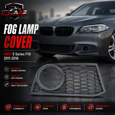 Fog Lamp Cover Left 51117906197 & Right 51117906198 Compatible With BMW 5 Series F10 2011-2016 Tag-FC-401