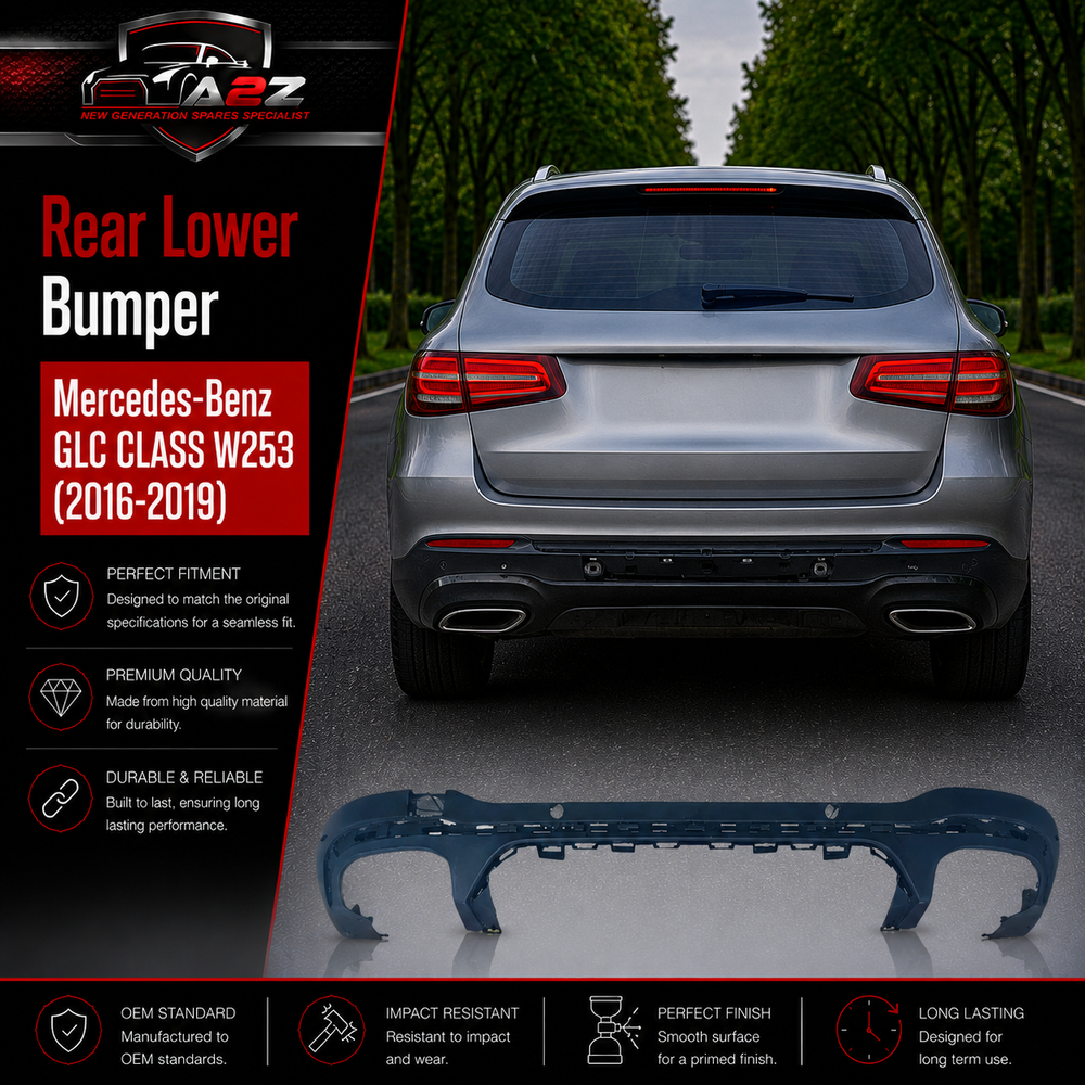 Rear Lower Bumper 2538854407 A2538854407 Compatible With Mercedes-Benz GLC CLASS W253 (2016-2019) Tag No.25