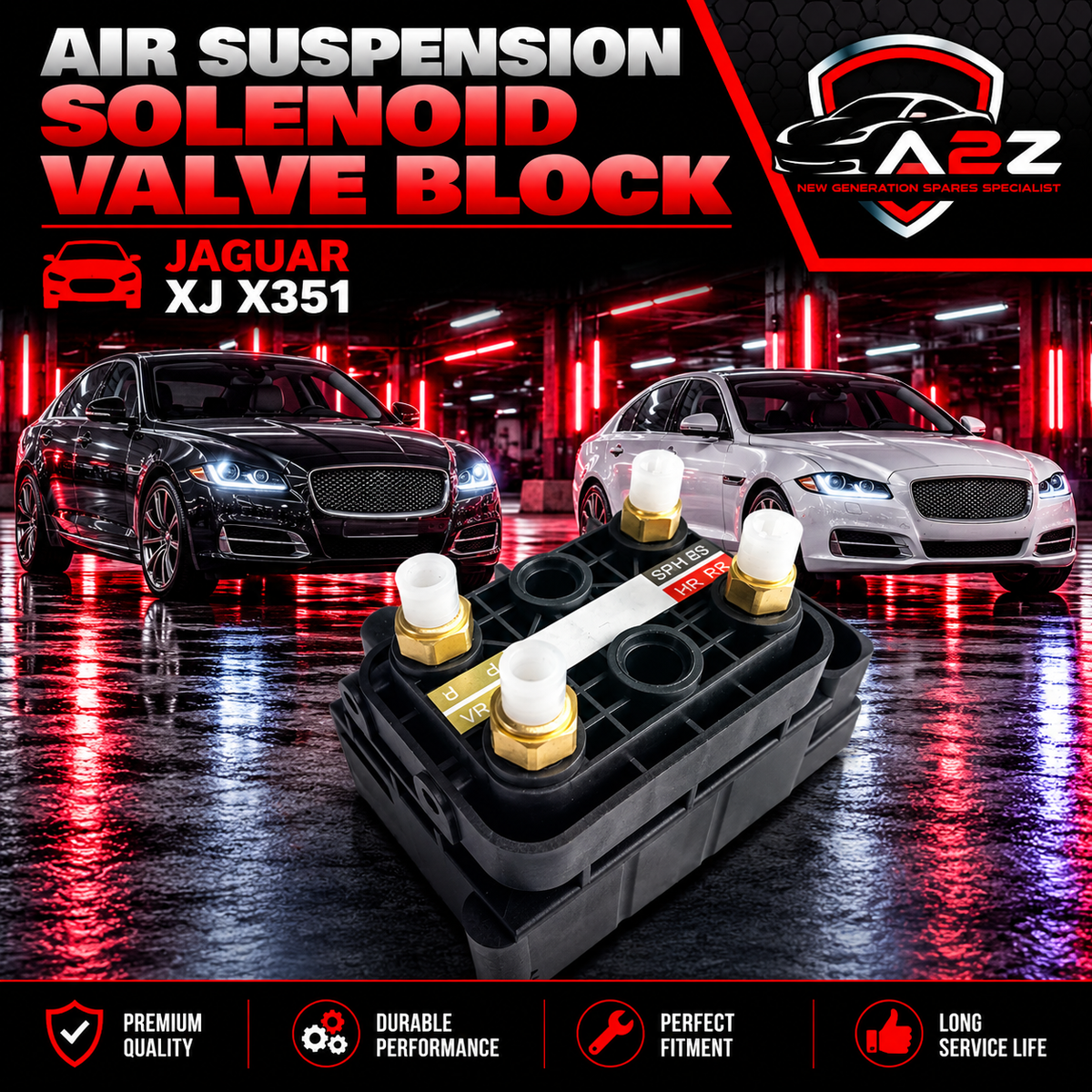 Air Suspension Solenoid Valve Block C2D26814 C2D10526 C2D60159 Compatible With JAGUAR XJ X351
