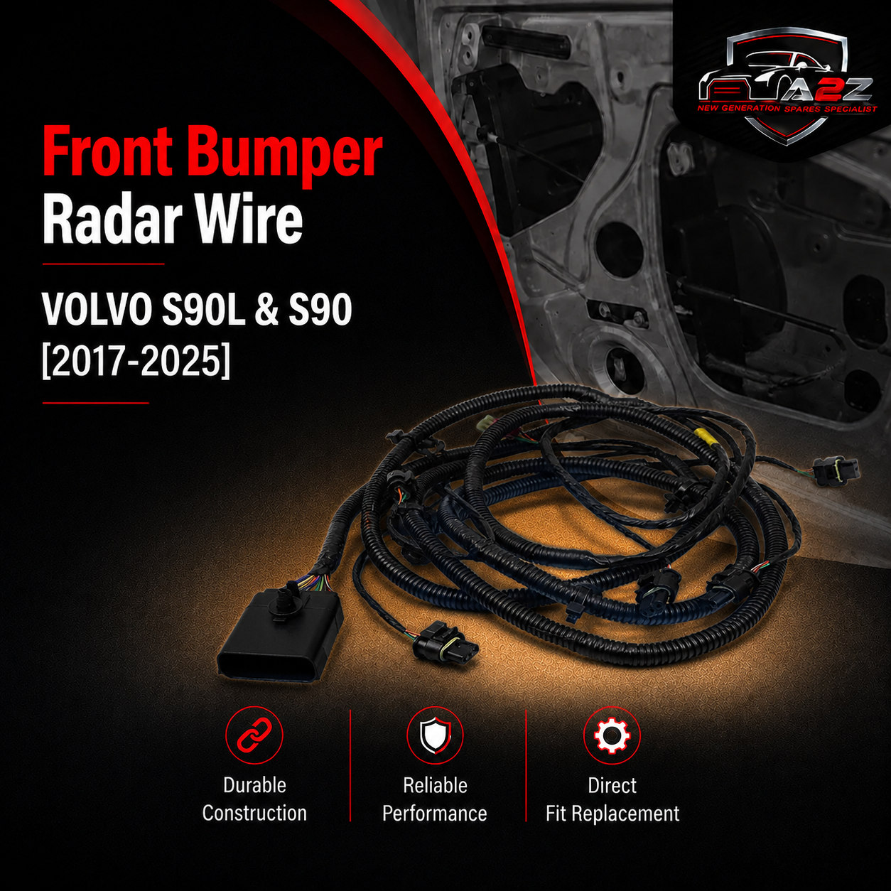 Front Bumper Radar Wire 31485758 Compatible With VOLVO S90L & S90 [2017-2025]