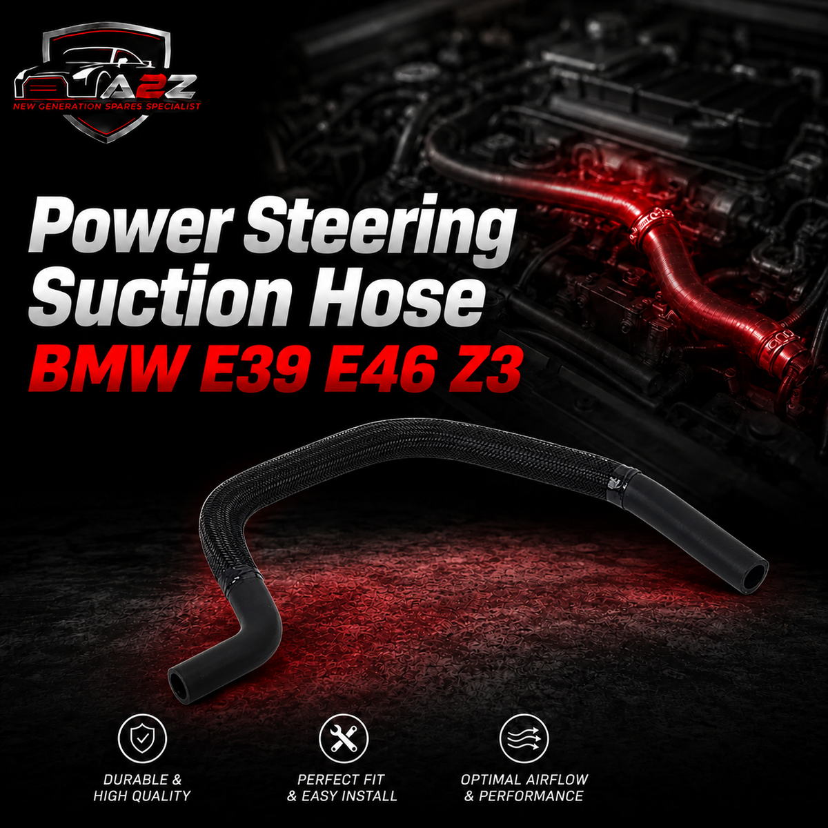 Power Steering Suction Hose 32411095526 Compatible With BMW E39 E46 Z3