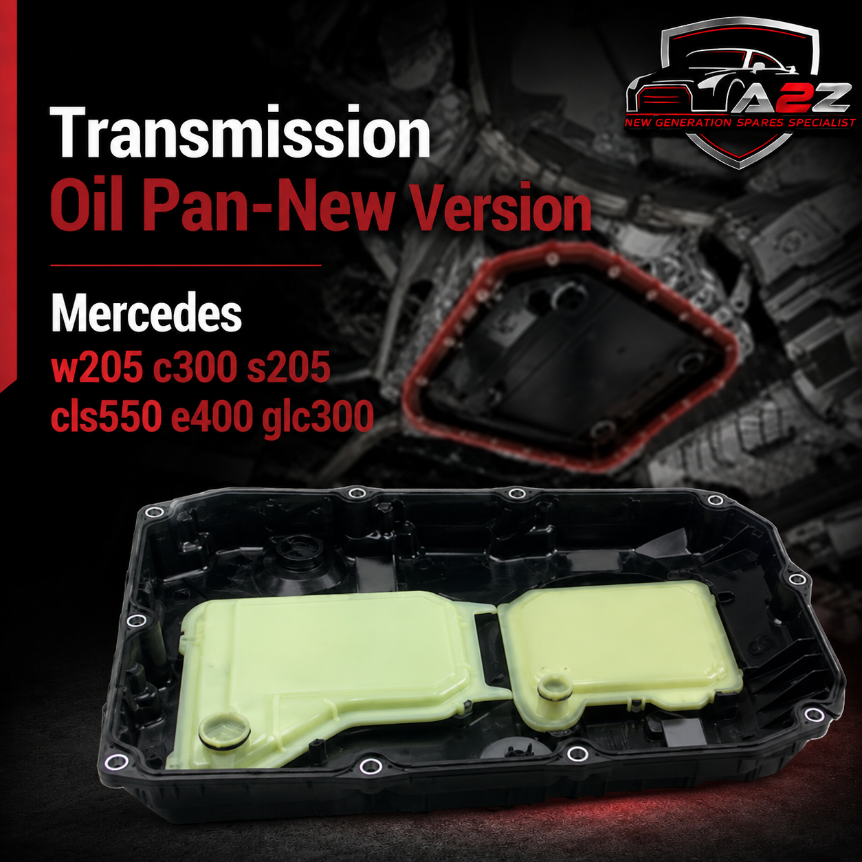 Transmission Oil Pan-New Version A7252703114 Compatible With  Mercedes w205 c300 s205 cls550 e400 glc300
