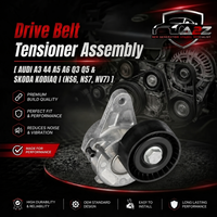 Belt Tensioner With Pulley 04L903315A Compatible With AUDI A3 A4 A5 A6 Q3 Q5   & SKODA KODIAQ I (NS6, NS7, NV7)