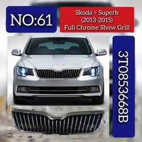 Show Grill (Full Chrome) 3T0853668B 3T0853607B Compatible With Skoda Superb (2013-2015) Tag No.61