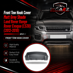 Front Tow Hook Cover Matt Grey Shade Compatible With Land Rover Range Rover Evoque (L538) (2012-2018) Tag No.930