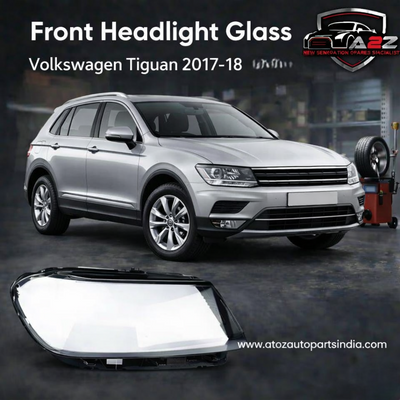 Front Headlight Glass Compatible with Volkswagen Tiguan 2017 - 2018.
