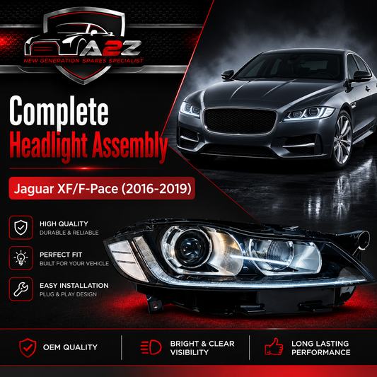 Complete Headlight Assy Left T2H24590 & Right T2H24582 Compatible With Jaguar XF/F-Pace (2016-2019) Tag No.10