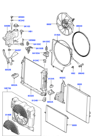 Radiator  LR012759  Compatible With LAND ROVER RANGE ROVER III (L322)