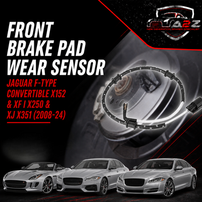 Front Brake Pad Wear Sensor C2P12722 C2Z16061 Compatible With JAGUAR F-TYPE Convertible X152 & XF I X250 & XJ X351