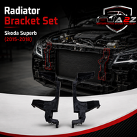 Radiator Bracket Set Left 3V0805307 & Right 3V0805308 Compatible With Skoda Superb (2015-2018) Tag No.342