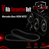 V-ribbed Serpentine Belt 0119979692 Compatible With Mercedes Benz W204 W212