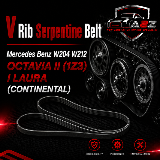 V-ribbed Serpentine Belt 0119979692 Compatible With Mercedes Benz W204 W212