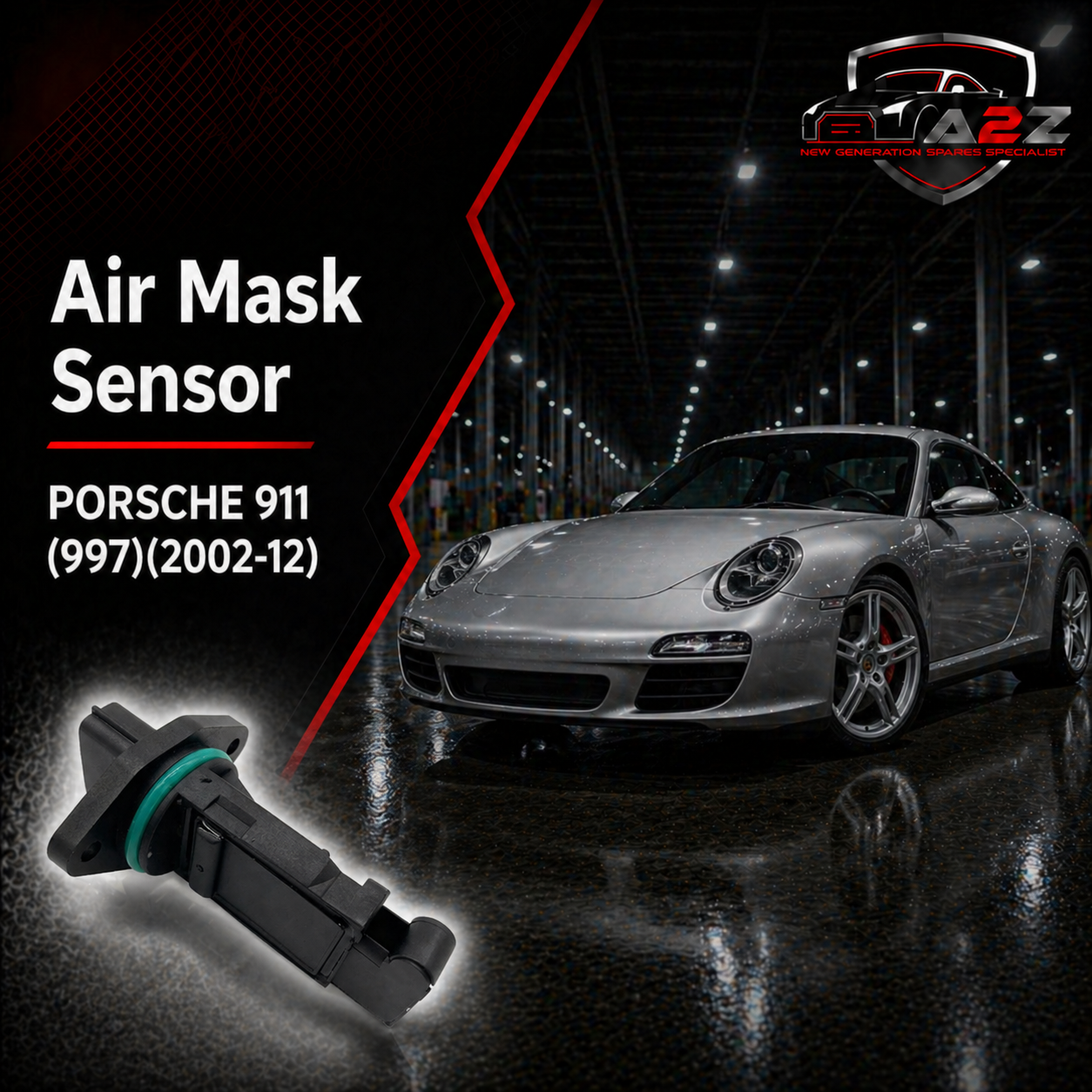 Air Mask Sensor 98660612501 Compatible With PORSCHE 911 (997) & 911 Convertible (997) & 911 Targa (997)