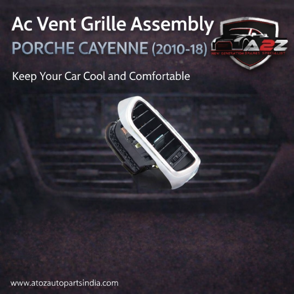 Black Ac Vent Grille Assembly Front-Right 7P5819704D  & Front-Left 7P5819703D & Center-Left 7P5819727E & Center-Right 7P5819728E & Rear-Left 7P5819203B & Rear-Right 7P5819204B  Compatible With PORCHE CAYENNE