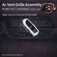 Black Ac Vent Grille Assembly Front-Right 7P5819704D  & Front-Left 7P5819703D & Center-Left 7P5819727E & Center-Right 7P5819728E & Rear-Left 7P5819203B & Rear-Right 7P5819204B  Compatible With PORCHE CAYENNE