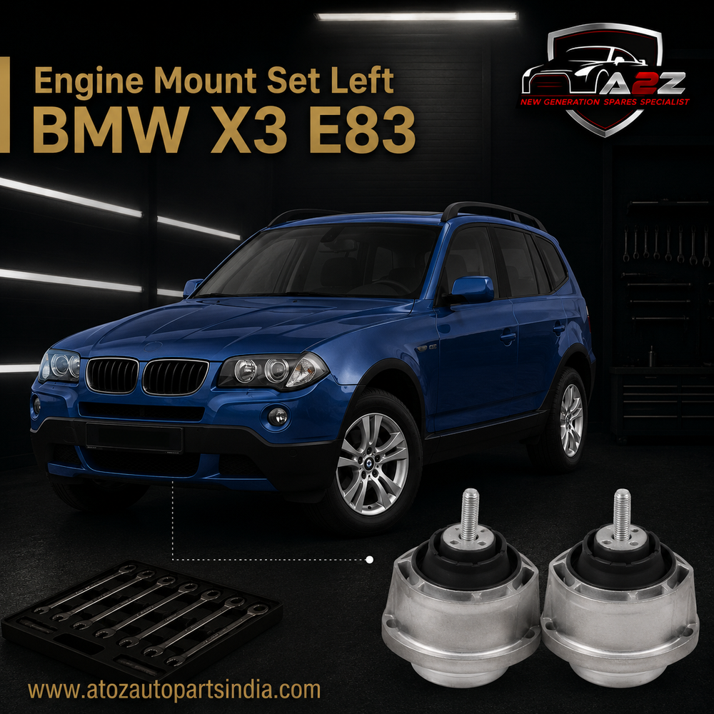 Engine Mount Set Left 22113400335 22113421295 Compatible With BMW X3 E83