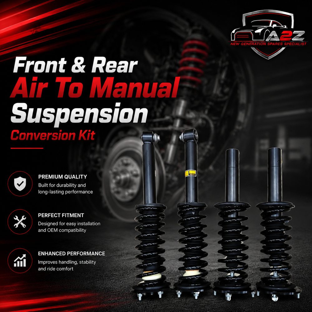 Front & Rear Air To Manual Suspension Conversion Kit (Set Of 4) 4H0616039AK 4H0616039AB 4H0616039AD 4H0616001M 4H0616001N 4H0616001C 4H0616001AC Compatible With Audi A8 4H (2010-2018)