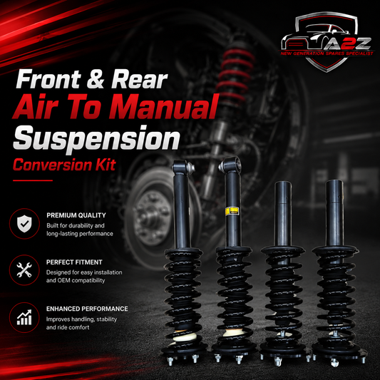Front & Rear Air To Manual Suspension Conversion Kit (Set Of 4) 4H0616039AK 4H0616039AB 4H0616039AD 4H0616001M 4H0616001N 4H0616001C 4H0616001AC Compatible With Audi A8 4H (2010-2018)