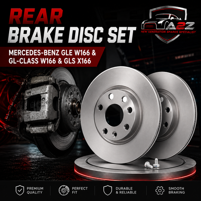Rear Brake Disc Set 1664230212 A1664230212 A1664230700 A1664230212 A1664230700 Compatible With MERCEDES-BENZ GLE W166 & GL-CLASS W166 & GLS X166 (ALBRO)