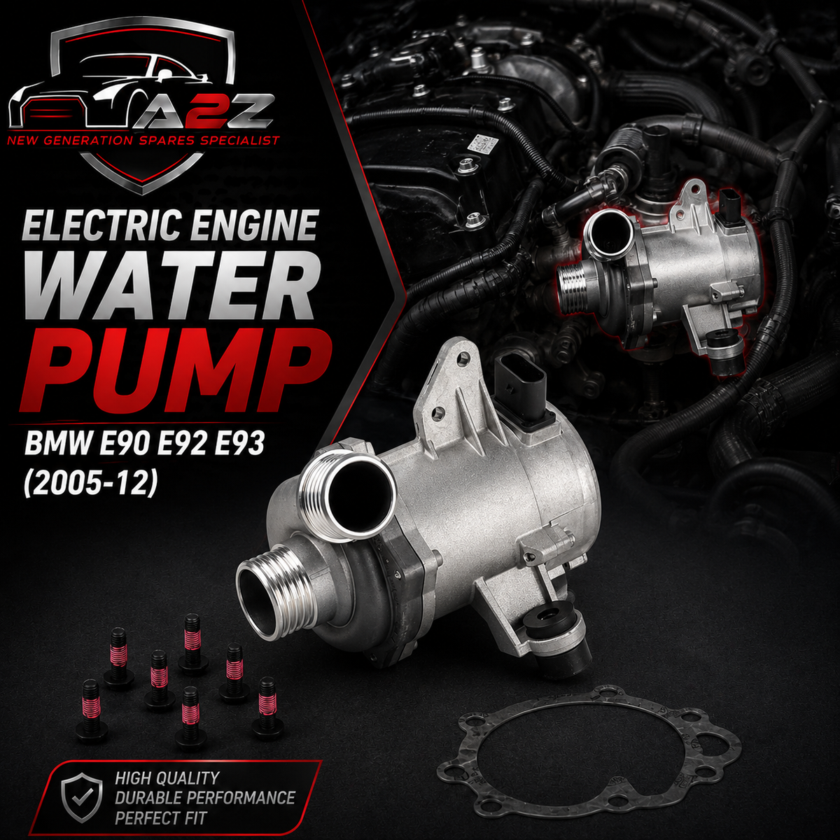 Electric Engine Water Pump 11517559272 11517561229 11517563786 11517586926 11517586927 11517586928 11517586929 Compatible With BMW E90 E92 E93