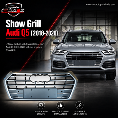 Show grill Compatible With   Audi Q5 (2018-2020)  Original Grey Tag No.151