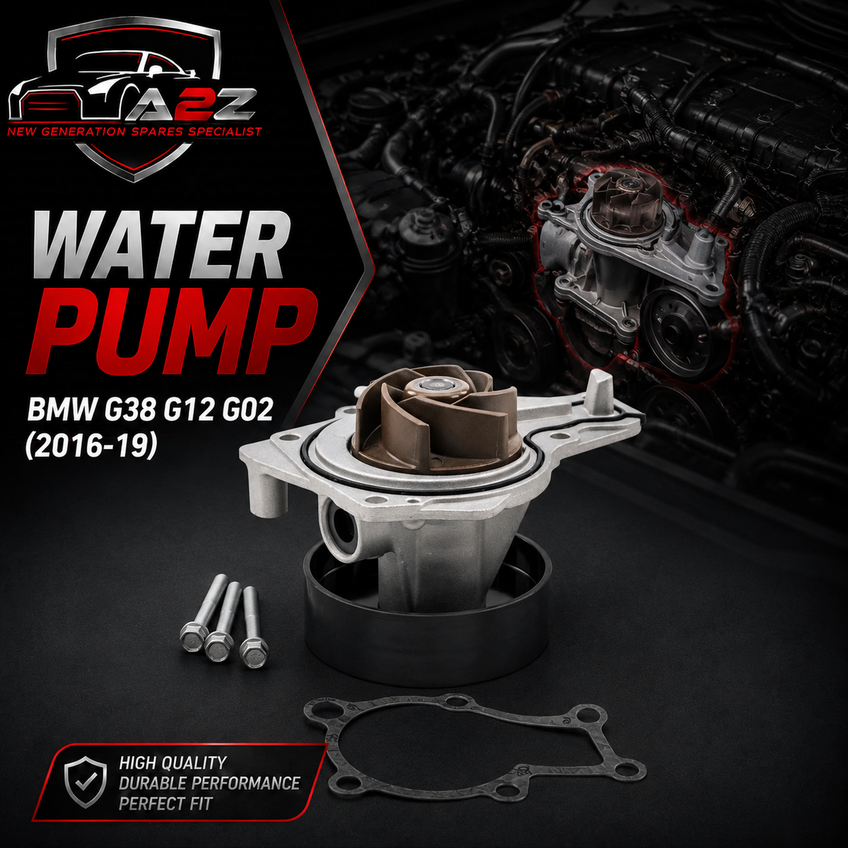 Water Pump 11518632585 Compatible with BMW G38 G12 G02