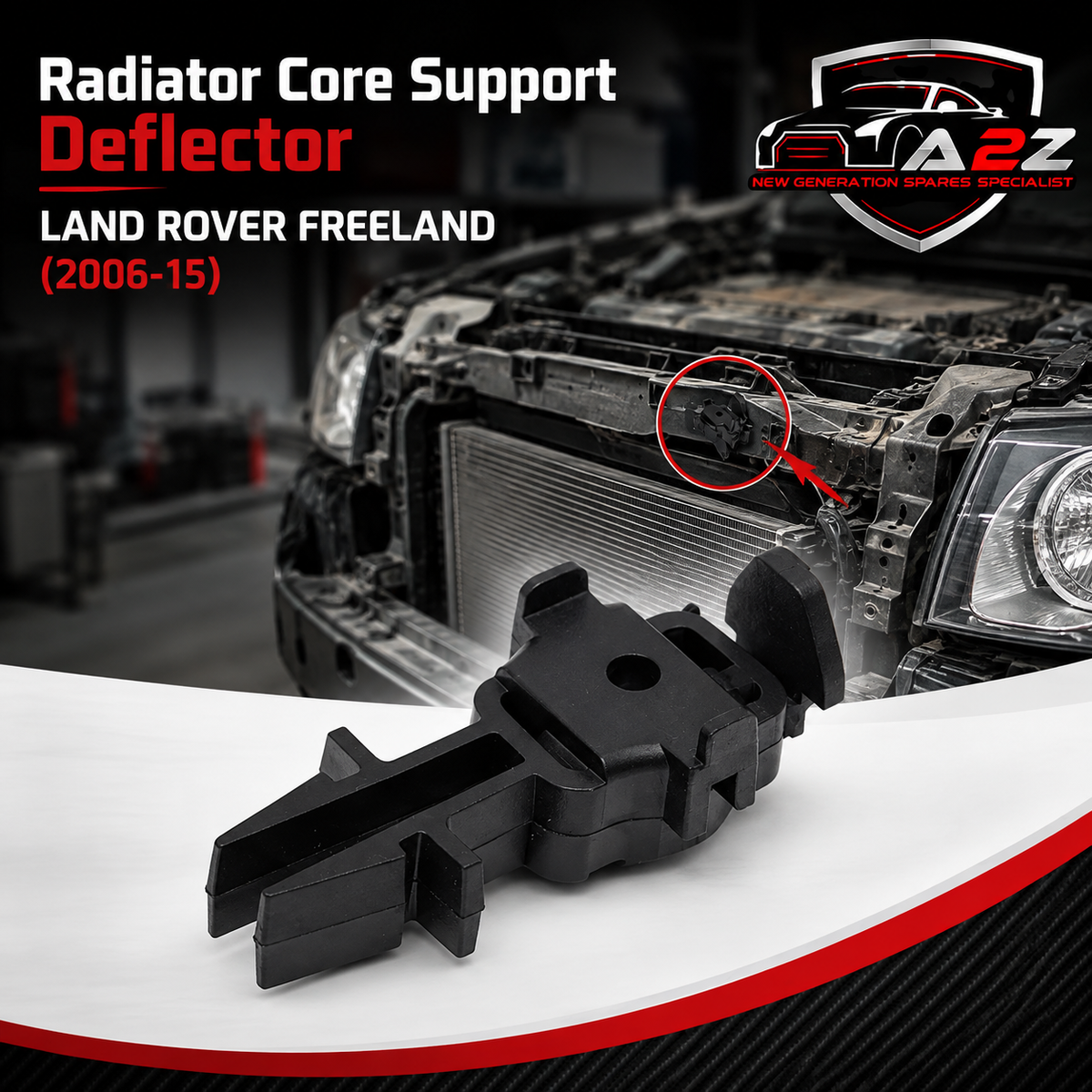 Radiator Core Support Deflector LR002228 Compatible With LAND ROVER FREELAND (2006-15)