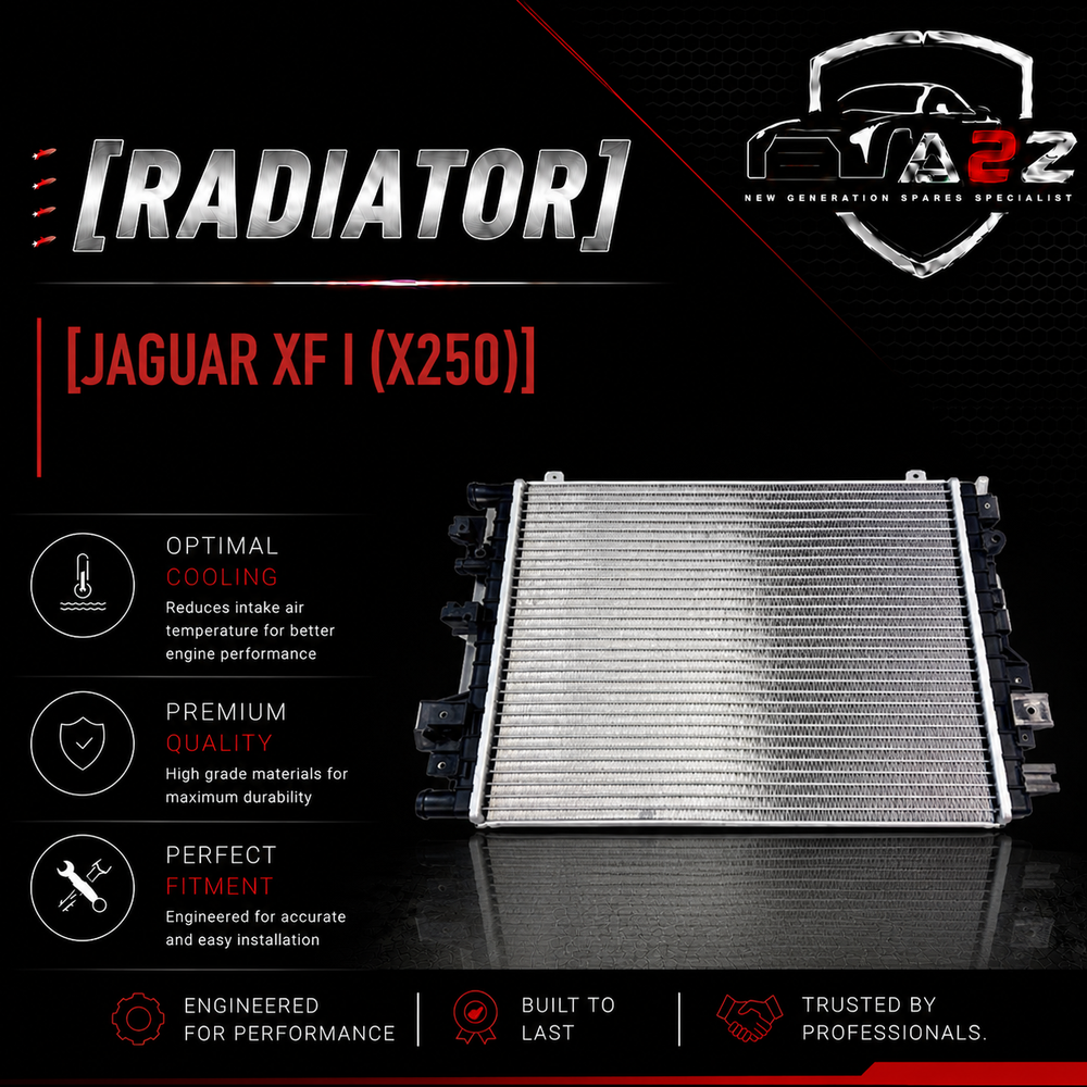 Radiator C2C39565 Compatible With Jaguar  XF I (X250)