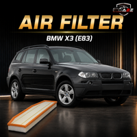 Air Filter 13713428558 & E1018L & LX2067 Compatible With BMW X3 (E83)  Tag 220