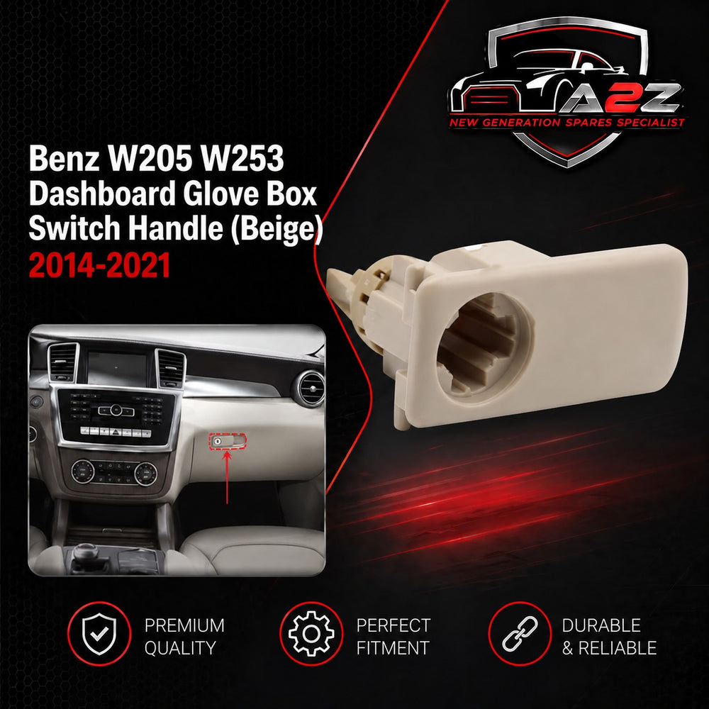 Dashboard Glove Box Switch Handle (Beige) 205 680 3505 8S92 compatible with Benz W205 W253 2014-2021