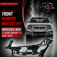 Front Bumper Bracket Left 2048854165 & Right 2048854265 Compatible With MERCEDES-BENZ C-CLASS (W204) T-2 2012-2015 Tag No.761