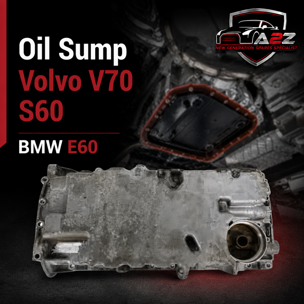 Oil Sump 30777698 30750655 1275868 Compatible With Volvo V70 / S60 / S80 / XC70 / XC90