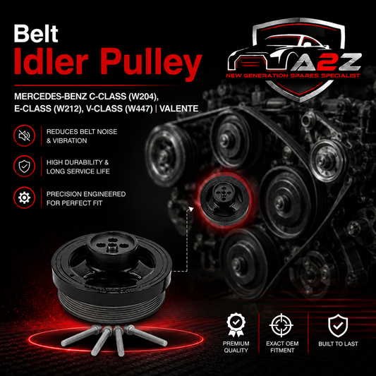 Belt Pulley VD1220 11239846660 Compatible with MERCEDES-BENZ C-CLASS (W204), E-CLASS (W212), V-CLASS (W447) | VALENTE (CONTINENTAL)