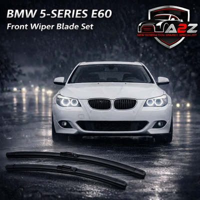 Front Wiper Blade Set (24'22 Inch) 61612455442 61610431438 61610431463 61612455442 61617066331 61617066332 Compatible with BMW 5-Series E60 Tag No.101