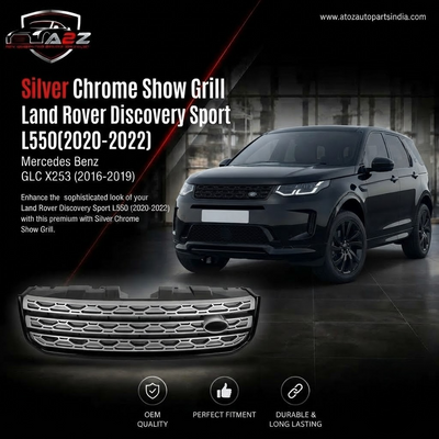 Silver Chrome Show Grill Compatible With Land Rover Discovery Sport L550 (2020-22) Tag 11