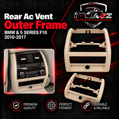 Rear Ac Vent Outer Frame (High-End-Model) 51169206792 Compatible With BMW & 5 SERIES F10 2010-2017