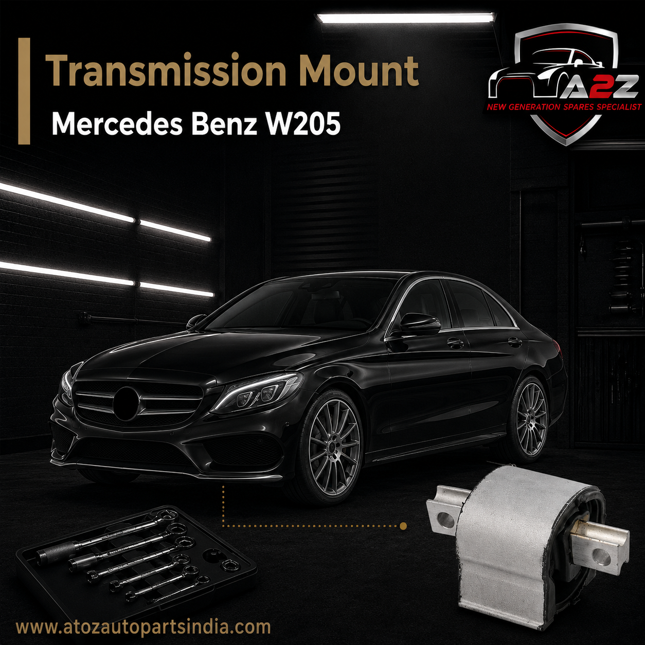 Transmission Mount 2052405100 2052405100 Compatible With Mercedes Benz W205