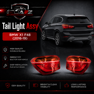 Tail Light Assy Set Rear Lamp Left 63217384911 & Right 63217384912 Compatible With BMW X1 F48 (2016-19)  Tag No.51