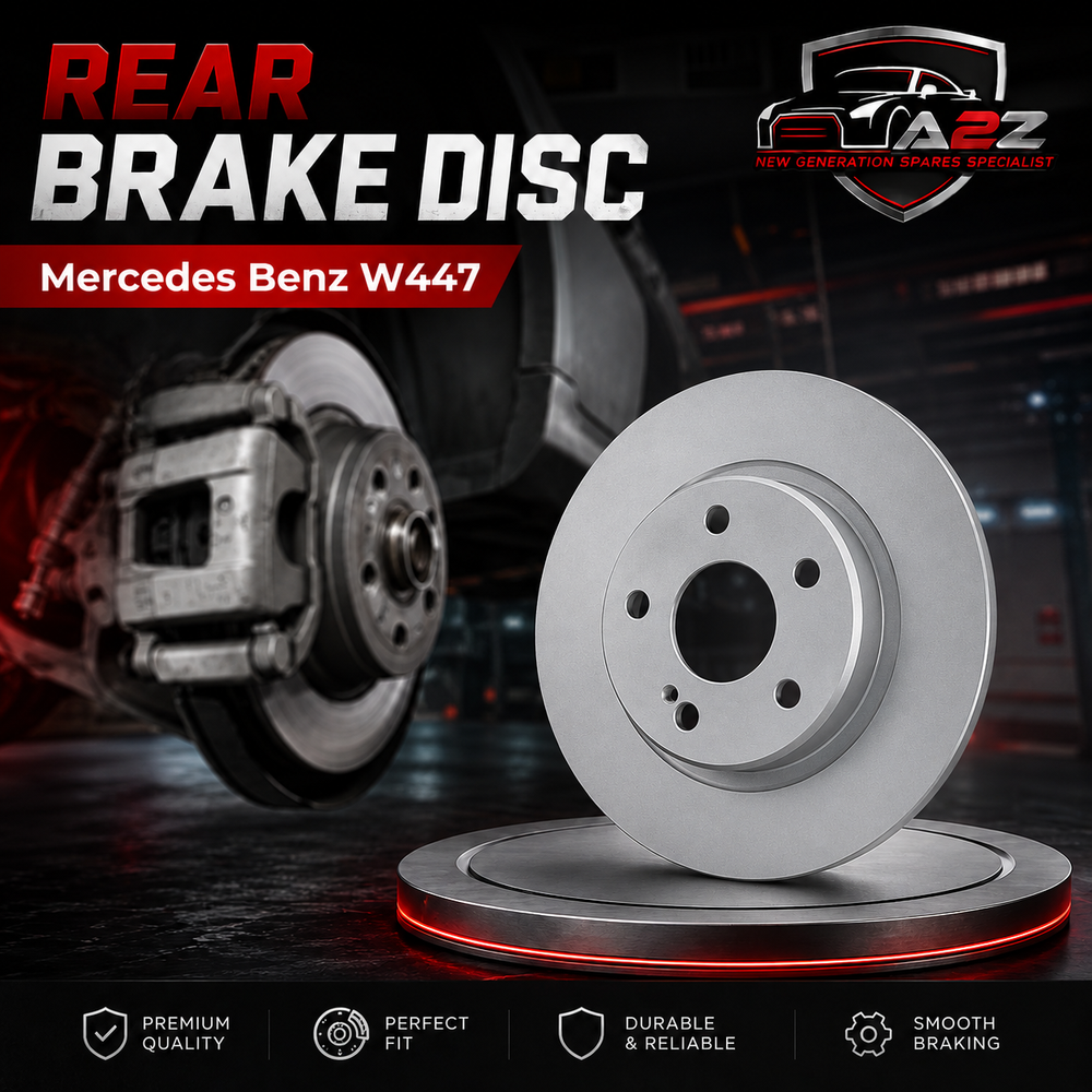 Rear Brake Disc Set 4474230012 Compatible With Mercedes Benz W447