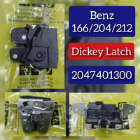 Dickey Latch 2047401300 Compatible With Mercedes Benz GL-CLASS (W166), GLE (W166), GLS (W166), M-CLASS (W166),  C-Class (W204), E-Class (W212) (2010-19)